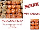 Carte et menu de Merveilles de Pain à Saint Julien en Genevois — Les pains grecque