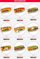 Menu Seven Food - Les sandwichs