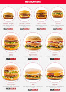 Menu Seven Food - Les burgers