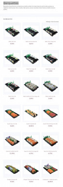 Carte et menu de SushiBio à Saint Julien en Genevois — Barquettes