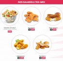 Carte et menu de VRfood à Saint Julien en Genevois — Les salades et tex mex