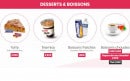 Carte et menu de VRfood à Saint Julien en Genevois — Les desserts et boissons
