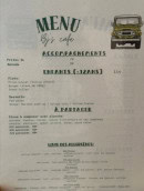 Menu BJ's café - A partager, accompagnements, ...