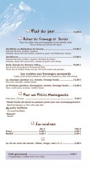 Menu Le Presteau - Plats du jour, autour du fromage, terroir,...