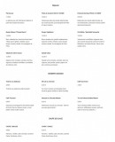 Menu Le Bistrotteur - Le menu