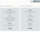 Menu Allo Nems - Le menu 1 personne et le menu 2 personnes