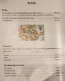 Carte et menu de Good Morning Vietnam à Thonon les Bains — Les plats frais, viandes et accompagnements