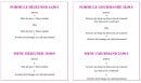 Menu Le carillon - Les différents menus et formules 