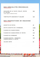 Menu Le Flore - Les spécialités et propositions