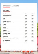 Menu Le Flore - Les softs