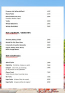 Menu Le Flore - Les liqueurs et cocktails