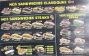 Menu Snap Food - Les sandwichs