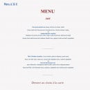 Menu Arcalod - menu 36€