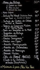 Menu Refuge de Pré vérel - exemple de menu