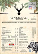 Menu Le Chalet du Lac - Boissons