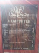 Menu La Chavinette - A emporter 