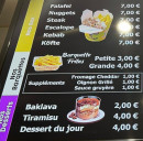 Menu Rosé kebab - Box, barquettes et desserts