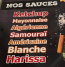 Menu Rosé kebab - Les sauces