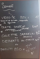 Menu Les Herbes Folles - Un exemple de menu du jour