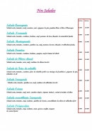 Carte et menu de Auberge du Pont de Bonlieu à Sallenoves — Les salades