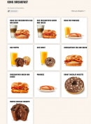 Menu Burger King - Les breakfast