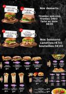 Menu Tacos Food - Les desserts et boissons