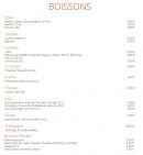 Menu Adelita - Boissons