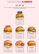 Menu Les Burgers de Papa - Les burgers