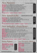 Menu Pizza Pepone - Les paninis, sandwiches, salades...