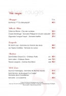 Menu Espace 55 - Les vins page 2