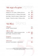 Menu Espace 55 - Les vins page 3