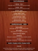 Menu Le Must - Plats régionaux, coupes de glace et glaces 2 boules 