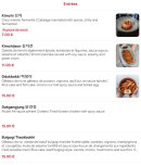Menu Oson Doson - Les entrées