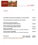 Carte et menu de Auberge des Bornes à Menthonnex en Bornes — La carte