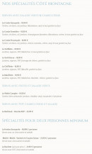 Carte et menu de La Taverne d'Ici et D'ailleurs à La Chapelle d'Abondance — Les spécialités