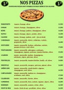 Menu Point Pizza - Les pizzas