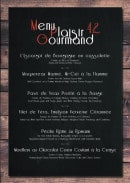 Menu Chez Constant - Menu plaisir gourmand 