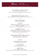 Menu Le Monchu - Menu 26.50€ 