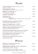 Menu Le Monchu - Viandes et poissons