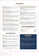 Menu Little boxes - Les burgers et sandwichs