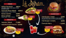 Menu Le Riham - Les kebabs, assiettes et hamburgers