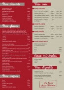 Menu La Croix St Maurice - Les glaces,...