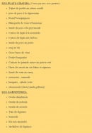 Carte et menu de Le Coin Gourmand à Le Grand Bornand — Les plats chauds et garnitures