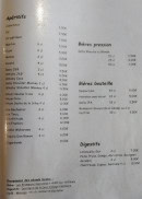 Menu Chez Antoine - Les apéritifs, digestifs et bières