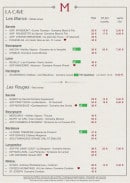 Menu Muratore - Les vins