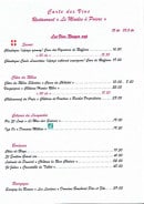 Menu Le Moulin à Poivre - Vins