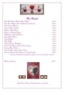 Menu Le Bellevue - Desserts