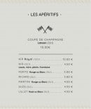 Menu E-Motion - Les apéritifs 
