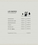 Menu E-Motion - Les bières suite 