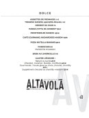 Menu Altavola - Les desserts